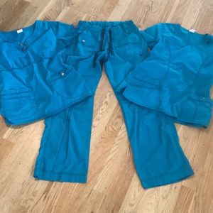 Teal scrubs bundle